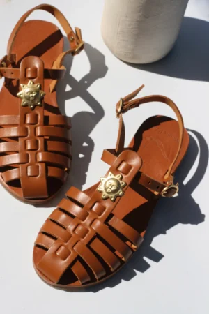 camel sun sandals