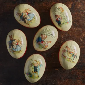 peter rabbit papier mache eggs