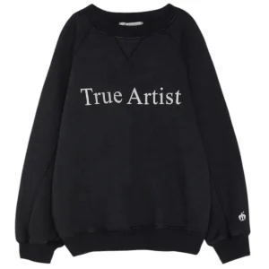 true artist black kids sweatshirt