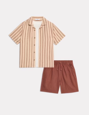 boys shirt and shorts set