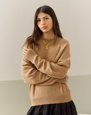camel cashmere jumper