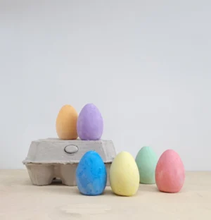 chalk eggs