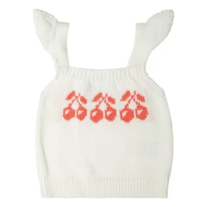 cherry knit top