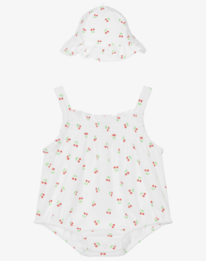 cherry towelling baby set