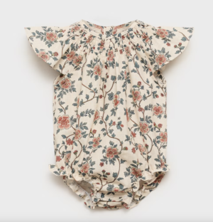cotton floral romper