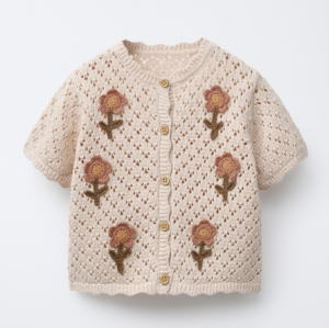 crochet flower t-shirt