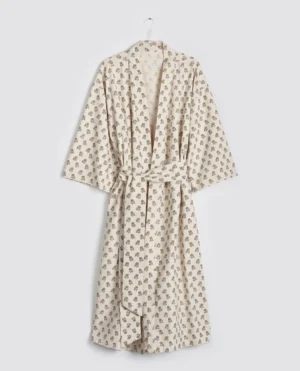 daisy print dressing gown