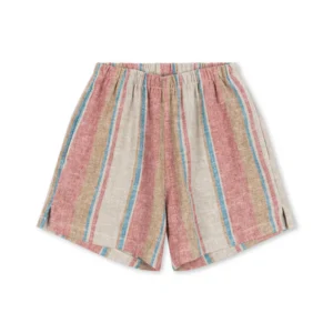 faded striped shorts