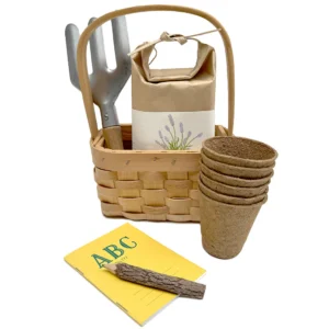 mini woven basket garden set