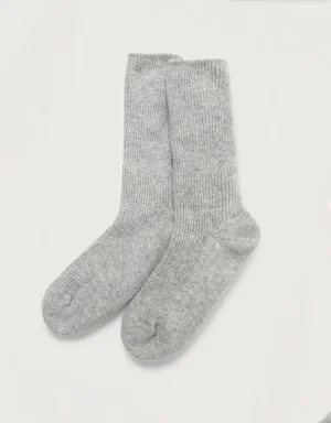 grey cashmere socks