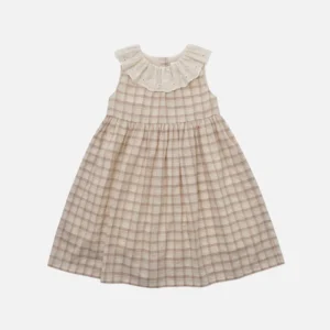 check collar dress