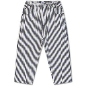 navy striped pants