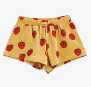 strawberry print shorts