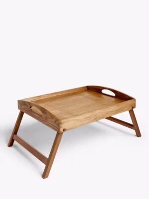 wood folding bed tray