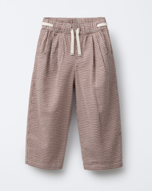 boys check seersucker trousers