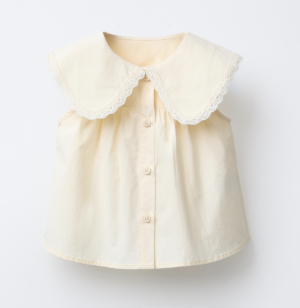 cream lace sleeveless blouse