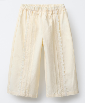 cream lace trousers