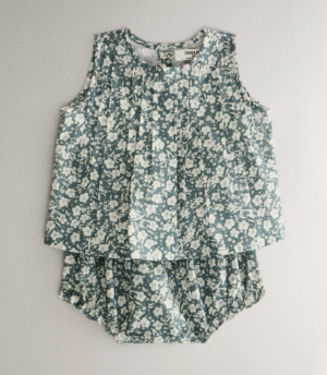 floral cotton baby set