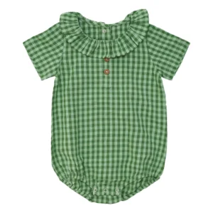 green check romper