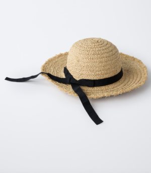 kids raffia ribbon sunhat