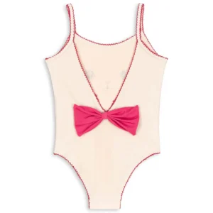 kitty face pink bow swimsuit
