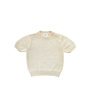 off white knitted tee