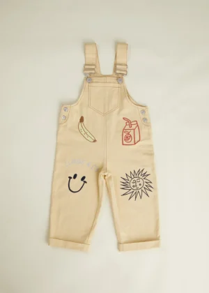 kids embroidered dungarees