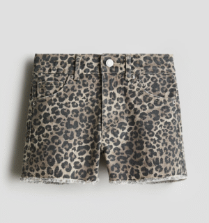 kids leopard shorts