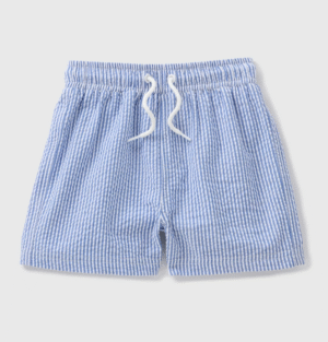 boys blue striped swim shorts
