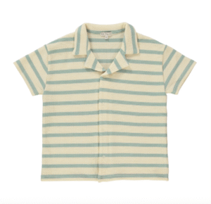 boys striped waffle shirt