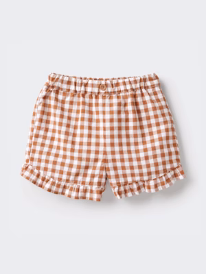 gingham toddler shorts