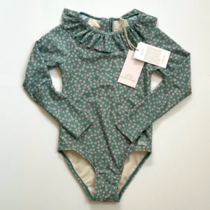 green floral long sleeve swimsuit