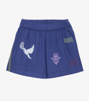 kids embroidered shorts