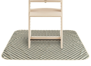 olive check splash mat