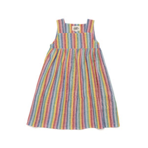 rainbow striped summer dress