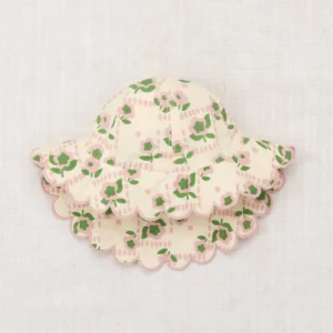 floral scallop detail sunhat