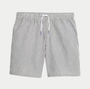 striped swim shorts