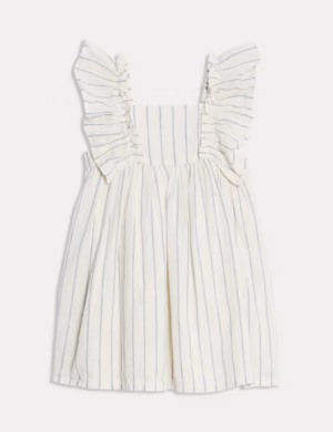 striped cotton dress