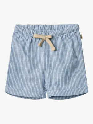 blue baby cotton striped shorts
