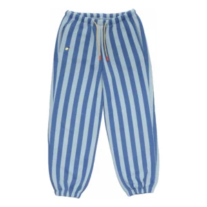 blue striped joggers