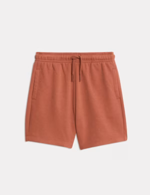 boys burnt orange jersey shorts
