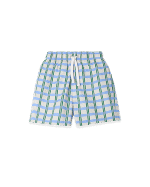 boys check swim shorts