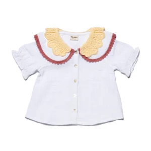 crochet collar blouse