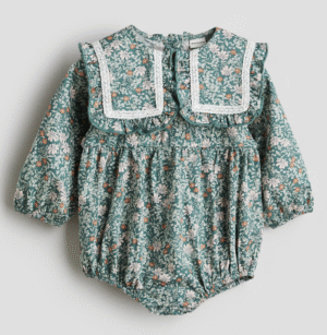 floral bib romper