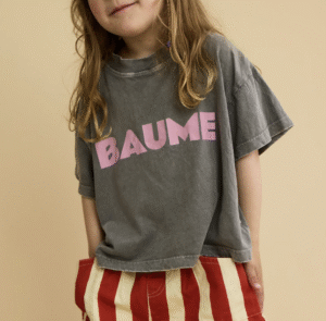 grey kids tee