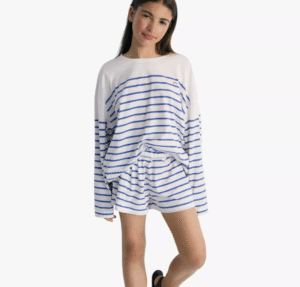 Kids relaxed striped tee