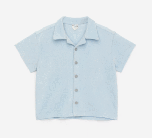 light blue towelling shirt