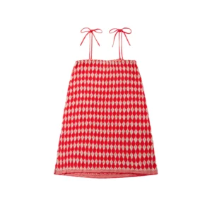 red knit summer dress