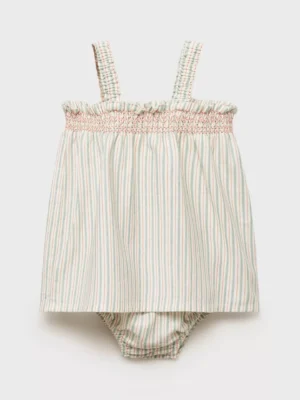 striped summer baby dress