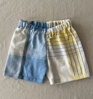 kids patchwork shorts